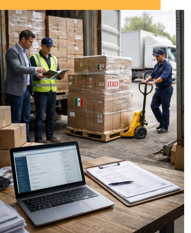 Доставка грузов из Италии: морские и авиаперевозки от 18302