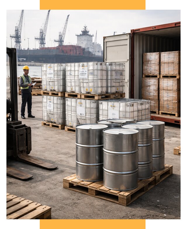 Доставка химического сырья из Индии от 254200 р. | СетСервис-Нфт