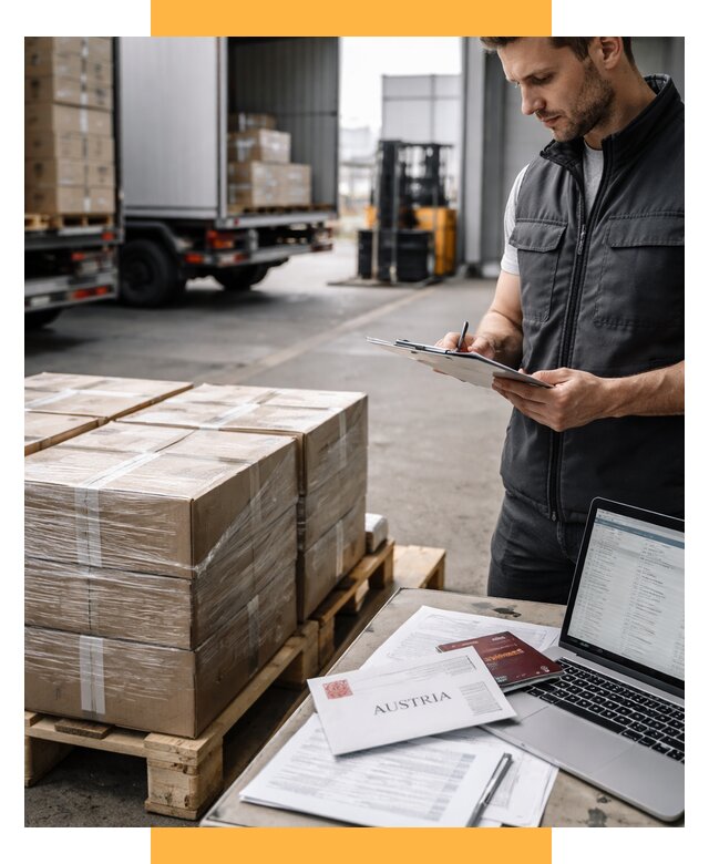 Доставка в Австрию от 66092 р. Логистика и экспорт СетСервис-Нфт