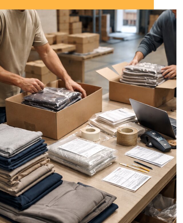 Перевозка одежды по миру от 7626 руб. с таможенным оформлением